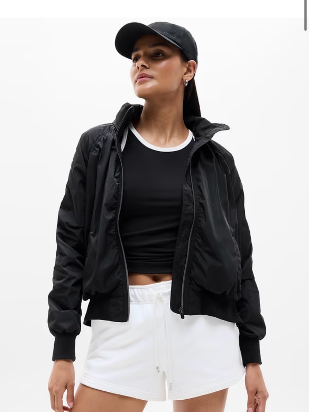 Athleta Jetset Bomber - Black